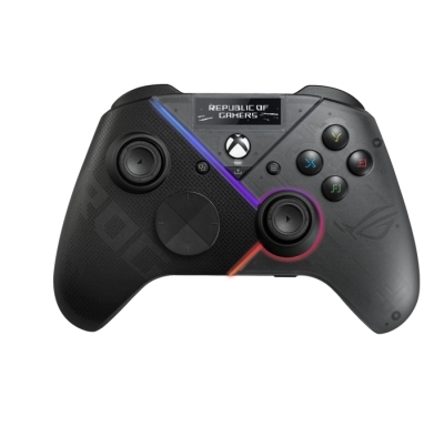 Геймпад Asus ROG Raikiri Pro OLED display, tri-mode connectivity, remappable buttons&triggers, 4 rear buttons, step&linear triggers, adjustable joystick sensitivity, 3.5mm jack with ESS DAC, for PC and Xbox