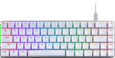 Клавиатура Asus ROG Falchion Ace 65% compact gaming keyboard with pre-lubed ROG NX mechanical switches with ROG switch stabilizer, sound-dampening foam, interactive touch panel, dual Type-C ports, three keyboard tilt angles, and cover case, US layout, Whi