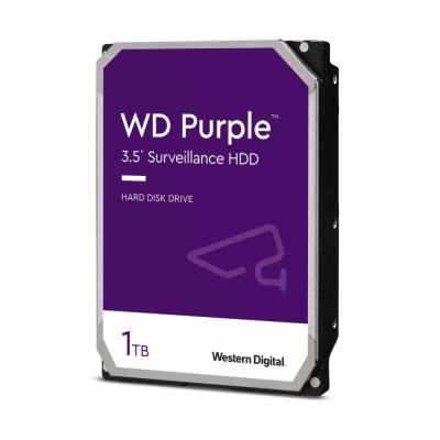 Твърд диск Western Digital Purple 1TB ( 3.5'', 64MB, 5400 RPM, SATA 6Gb/s )
