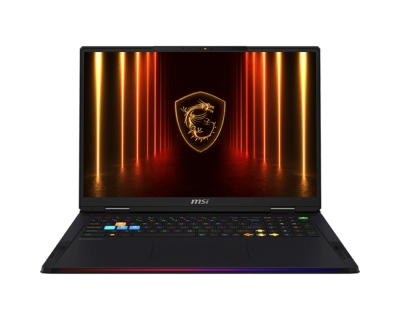 Лаптоп MSI Raider A18 HX A9WJG, NVIDIA GeForce RTX 5090 24GB GDDR7 1824 AI TOPS, AMD Ryzen 9 9955HX3D (16C/32T Up to 5.4 GHz, 128 MB L3), 18" 16:10 UHD+ (3840x2400) MiniLED, 120Hz, 64GB DDR5 2x32 Up to DDR5-5600, 2TB PCIe Gen4 SSD, Wi-Fi 7, Windows 11 Hom