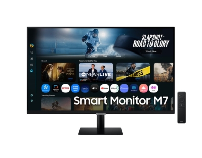 Монитор Samsung LS32FM700 32" VA LED, SMART 3840x2160  3xUSB 2.0, 2xHDMI 1.4, Wi-Fi 5, Bluetooth, Speakers, Black