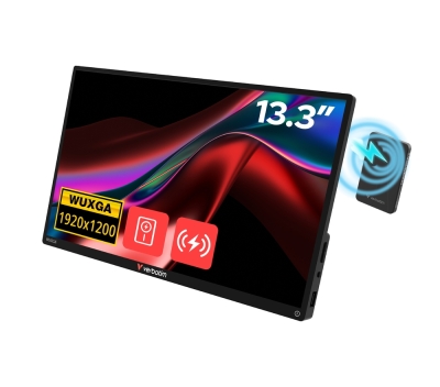 Монитор Verbatim Portable 13.3"  WUXGA Touch Monitor ALU with Wireless Power Supply incl. Power Bank 5000mAh