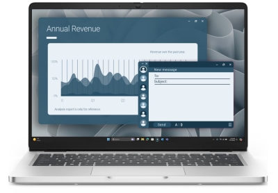 Лаптоп Dell Pro 14 PC14255, AMD Ryzen AI 7 350 (24 MB cache, 8cores, up to 5.0 GHz, 50 TOPS NPU), 14" FHD+(1920x1200) IPS AG, 16GB DDR5, 512 GB SSD, AMD Radeon 860M, FHD HDR IR Cam and Mic, Wi-Fi 6E, FPR, Backlit Kb+Dell EcoLoop Premier Backpack 14-16 (CP