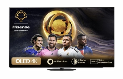 Телевизор Hisense 65" A85N, 4K UHD OLED Smart TV, 120Hz, HDMI 2.1, Game Mode Pro, AMD FreeSync Premium, Dolby Vision IQ & Atmos, Bluetooth, Alexa Built-in, Black