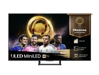 Телевизор Hisense 65"E8Q, 4K Ultra HD 3840x2160, ULED, Quantum Dot,144 Mhz, HDR 10+, HLG, Dolby Vision, Smart TV,Light Sensor,WiFi Direct, BT, Anyview Cast,Built-in,Subwoofer, 4xHDMI, 2xUSB, LAN, CI+, DVB-T2/C/S2, Black