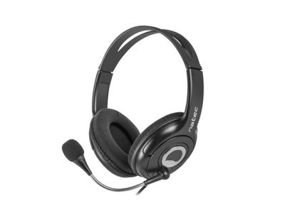 Слушалки Natec Headset Bear 2 With Microphone Black