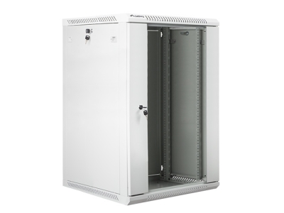 Комуникационен шкаф Lanberg rack cabinet 19" wall-mount 18U / 600x600 for self-assembly (flat pack), grey