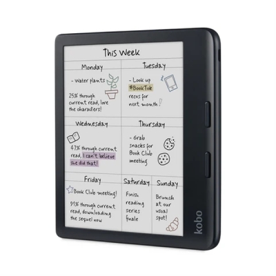 Четец за Е-книги Kobo Libra Colour e-Book Reader, E Ink Kaleido touchscreen 7 inch, 1680 x 1264, 32 GB, 2 GHz, Greutate 0.215 kg, Wireless Da, Comfort Light PRO, IPX8 - up to 60 mins in 2 metres of water, 15 file formats supported natively, Black
