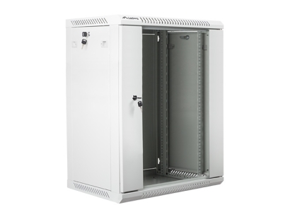 Комуникационен шкаф Lanberg rack cabinet 19" wall-mount 15U / 600x450 for self-assembly (flat pack), grey