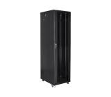 Комуникационен шкаф Lanberg rack cabinet 19" free-standing 37U / 800x800 self-assembly flat pack, black