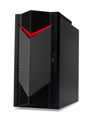 Настолен компютър Acer Nitro N50-656, Intel Core i5-14400F, 32GB DDR5 5600MHz (2*16GB), 1024GB SSD PCI-e + 1*M.2 free, GeForce RTX 4060 8GB GDDR6, No DVD, 3*USB 3.2, Type-C, 4*USB.2.0, Mic.&Audio jacks, RG-45, GLAN, Wi-Fi AX&BT 5.0, 500W, No OS + Acer Nit