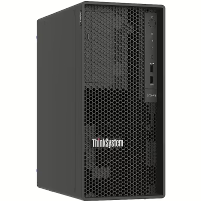 Сървър Lenovo ThinkSystem ST50 V3, Xeon E-2414  (4C 2.6GHz 8MB Cache/55W), SW RAID, 2x960GB Micron 5400 Pro SSD, 1x16GB, 500W 94%, No DVD, 3 year