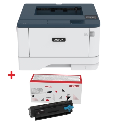 Лазерен принтер Xerox B310DNI A4 mono printer 40ppm. Duplex, network, wifi, USB, 250 sheet paper tray + Xerox Black high capacity toner cartridge 8000 pages B310/B305/B315