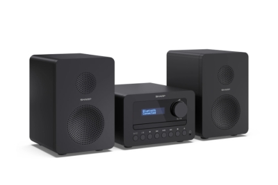 Аудио система Sharp Audio Systems XL-B514(BK), HI-FI MICRO SYSTEM, 40W (peak), FM radio with RDS,  Bluetooth v5.0, CD player, USB MP3 playback, 3.5mm Headphone jack / line-out, wooden speaker, Black