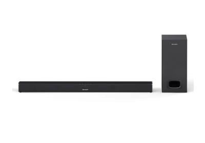 Аудио система Sharp Soundbar HT-SBW110, SLIM 180W 2.1 Wired Subwoofer, HDMI & BLUETOOTH, wireless music streaming, HDMI ARC/CEC, 3.5mm Aux-in, Digital Optical Audio Input, Matt black