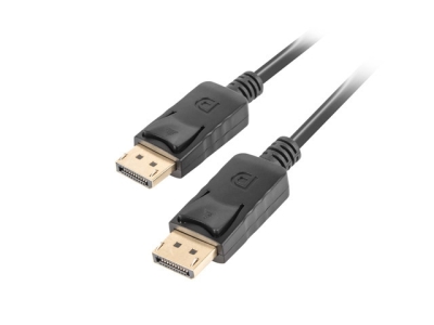 Кабел Lanberg displayport M/M cable 19 pin v1.2 0.5m 4k black