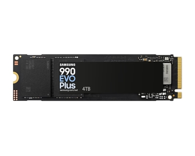 Твърд диск Samsung SSD 990 EVO Plus 4TB PCIe 4.0 NVMe 2.0 M.2 V-NAND 3-bit MLC, 256-bit Encryption, Read 7150 MB/s Write 6300 MB/s