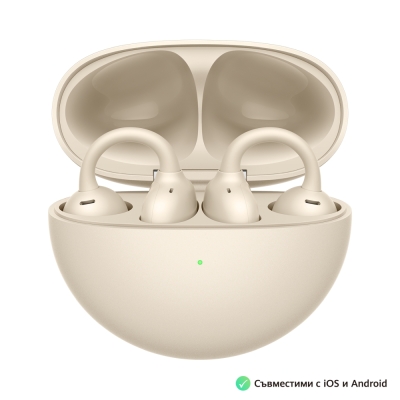Слушалки Huawei FreeClip Dove-T00 Beige, Bluetooth 5.3, 20Hz - 20 KHz, 55mAh