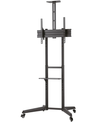 Стойка Neomounts Mobile Floor Stand incl. AV- and cam shelf (height adjustable: 128.5-145 cm)