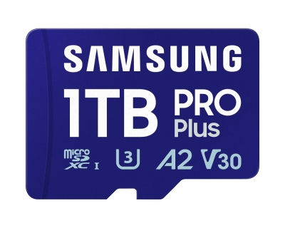 Памет Samsung 1TB micro SD Card PRO Plus with Adapter, UHS-I, Read 180MB/s - Write 130MB/s