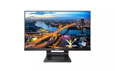 Монитор Philips 222B1TC/00, 21.5" Touch (anti-glare), IPS, WLED, 1920x1080@75Hz, 4ms GTG, 250cd m/2, 1000:1, DCR 50M:1, Adaptive Sync, FlickerFree, Low Blue Mode, 2Wx2, Tilt, Height Adjust, D-SUB, HDMI, DP, USB hub