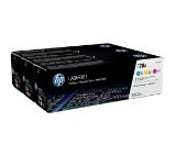 Консуматив HP 128A CYM Tri-Pack LaserJet Toner Cartridge