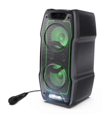 Тонколони Speakers PS-929, Xparty SING Party  2 x 6.5? speaker drivers + 2x2? tweeters, max power output 180 W, 13 h play time by built in battery, Splashproof (IPX4), True wireless Stereo, 3.5mm Aux-in and USB MP3 playback with charging function, Bluetoo