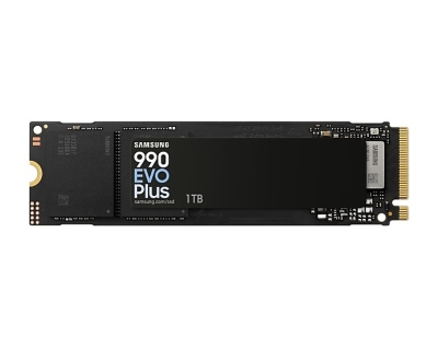 Твърд диск Samsung SSD 990 EVO Plus 1TB PCIe 4.0 NVMe 2.0 M.2 V-NAND 3-bit MLC, 256-bit Encryption, Read 7150 MB/s Write 6300 MB/s