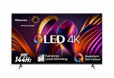 Телевизор Hisense 55" E7NQ Pro, 4K Ultra HD 3840x2160, QLED, Quantum Dot, 144Hz, HDR 10+ adaptive, HLG, Dolby Vision, DTS Virtual X, Smart TV, WiFi 5GHz, WiFi Direct, BT, Anyview Cast, 3xHDMI, 2xUSB, LAN, CI+, DVB-T2/C/S2, Black