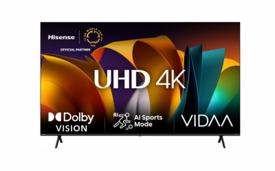 Телевизор Hisense 85" A6N, 4K Ultra HD 3840x2160, DLED, DFA, Precision Colour, HDR 10+, HLG, Dolby Vision, DTS Virtual X, Smart TV, WiFi, Light Sensor, Gaming Mode, 1xHDMI2 eArc, 2xHDMI, 2xUSB, LAN, CI+, DVB-T2/C/S2, Black