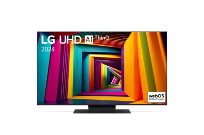 Телевизор LG 50UT91003LA, 50" 4K UltraHD TV 4K (3840 x 2160), DVB-T2/C/S2, webOS 24 Smart TV, ThinQ AI, Alpha 5 AI 4K Gen7, WiFi, HDR10 pro, HLG, ALLM/HGiG, AI Upscaling, AI Sound(Virtual 9.1.2 Up-mix), AirPlay, Quick Card, HDMI eARC, CI, LAN, USB, Blueto