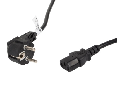 Кабел Lanberg CEE 7/7 -> IEC 320 C13 power cord 5m VDE, black