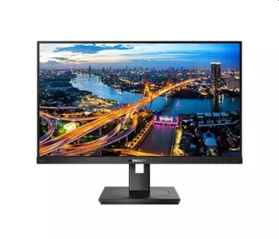 Монитор Philips 242B1/00, 23.8" IPS WLED, 1920x1080@75Hz, 4ms GTG, 250cd/m2, 1000:1, DCR 50M:1, Adaptive Sync, FlickerFree, Low Blue Mode, 2Wx2, Tilt, Height Adjust, Pivot, Swivel, D-SUB, DVI, HDMI, DP, USB hub