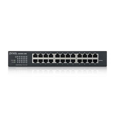 Комутатор ZyXEL GS1915-24E, 24-port GbE Smart hybrid mode Switch, standalone or NebulaFlex Cloud, rackmount, fanless