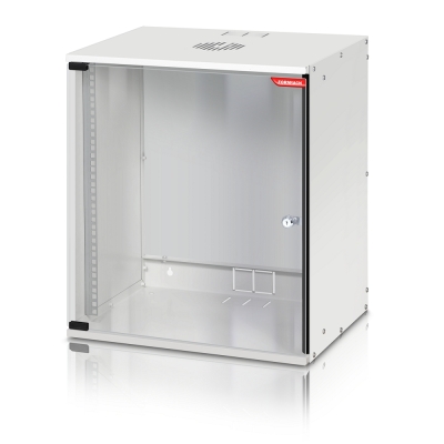 Комуникационен шкаф Formrack 19" Wall Mounted rack 12U SOHO 512/400mm, height: 582mm, loading capacity: 50kg., tempered glass door, 19" front rails
