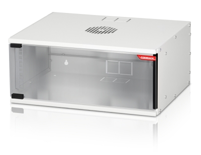 Комуникационен шкаф Formrack 19" Wall Mounted rack 4U SOHO 512/400mm, height: 225mm, loading capacity: 50kg., tempered glass door, 19" front rails