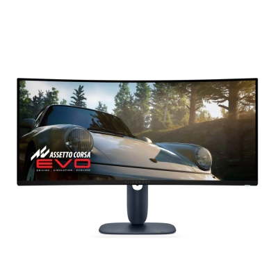 Монитор Dell Alienware AW3425DW , 34.2" CURVED QD-OLED 21:9 ,0.03ms GTG, WQHD (3440x1440), 240Hz, 1,500,000:1, 1000cd/m2, NVIDIA G-SYNC Compatible, AMD FreeSync Premium, HDR 400, 99.30% DCI-P3, HDMI, DP, USB, PIP, PBP, Height Adjustable, Swivel, Tilt, Bla