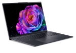 Лаптоп Acer Swift GO 16, SFG16-61-R418, AMD Ryzen 7 350 with AI (Up to 5.0GHz, 16MB), 16” WUXGA+ OLED 120Hz, Adobe&DCI-P3 100%, 1*32GB DDR5, 1024GB PCIe NVMe SSD, AMD Radeon 860M, QHD IR cam, WIFI7+BT, Win 11 Home,Titanium Gray
