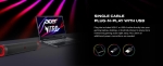 Тонколони Acer Nitro Gaming Soundbar,2 x 5W, BT, Dynamic 2.0 Stereo Sound USB-C (USB-C to USB-A cable included) / Bluetooth / Aux In (3.5mm) / Headphones out
