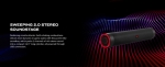 Тонколони Acer Nitro Gaming Soundbar,2 x 5W, BT, Dynamic 2.0 Stereo Sound USB-C (USB-C to USB-A cable included) / Bluetooth / Aux In (3.5mm) / Headphones out