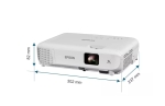 Мултимедиен проектор Epson EB-W53, Projectors, Home entertainment, WXGA, HD ready, 4,000 Lumen- 2,600 Lumen(economy) In accordance with IDMS15.4, 4,000 Lumen - 2,600 Lumen(economy) In accordance with ISO 21118:2020, 16,000: 1, USB 2.0 Type B (Service Only