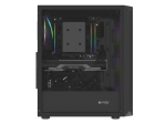 Кутия за компютър Fury PC Case Shobo SH4F RGB Midi Tower, Window, Black