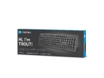 Клавиатура Natec Keyboard Trout US Layout Slim, Black
