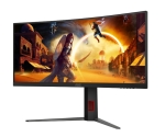 Монитор AOC CU34G4, 34" Curved 1500R VA WLED, 3440x1440@180Hz, 1ms GtG, 0.5ms MPRT, 300cd m/2, 2500:1, 80M:1 DCR, Adaptive Sync, FlickerFree, Low Blue Light, Tilt, Height Adjust, Swivel, 2xHDMI, DP