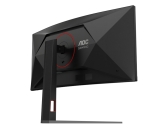 Монитор AOC CU34G4, 34" Curved 1500R VA WLED, 3440x1440@180Hz, 1ms GtG, 0.5ms MPRT, 300cd m/2, 2500:1, 80M:1 DCR, Adaptive Sync, FlickerFree, Low Blue Light, Tilt, Height Adjust, Swivel, 2xHDMI, DP
