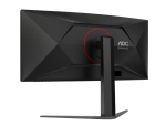Монитор AOC CU34G4, 34" Curved 1500R VA WLED, 3440x1440@180Hz, 1ms GtG, 0.5ms MPRT, 300cd m/2, 2500:1, 80M:1 DCR, Adaptive Sync, FlickerFree, Low Blue Light, Tilt, Height Adjust, Swivel, 2xHDMI, DP