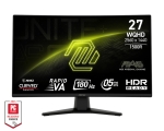 Монитор MSI  MAG 274CQF, 27", 0.5ms, 180Hz, Rapid VA,  2560x1440 (WQHD), 16:9, CURVE 1500R, Adaptive-Sync, 93% DCI-P3, AG, 300 nits, 5000:1, DCR 100M:1, DP(1.4), 2xHDMI 2.0b, Tilt, VESA, Black, 3.4kg