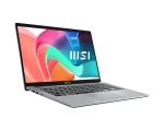 Лаптоп MSI Modern 15 F13MG, i5-1334U (10C/12T, up to 4.60 GHz, 12 MB) , 15.6" FHD (1920x1080), IPS-Level, Iris Xe Graphics, 16GB DDR4 2x8 (3200MHz), 512GB PCIe Gen4x4 SSD, Intel Wi-Fi 6E, BT v5.3, Backlit KBD White, Copilot Key, 3 cell, Platinum Gray, NO 