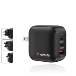 Зарядно устройство Verbatim Mini GaN Charger 70W 3 Port US plug with EU and UK adaptors