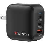 Зарядно устройство Verbatim Mini GaN Charger 70W 3 Port US plug with EU and UK adaptors